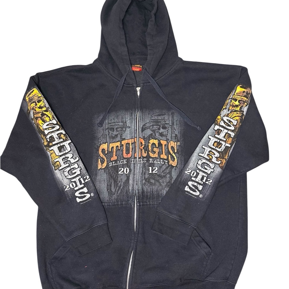 Black Sturgis 2012 Zip-Up Hoodie